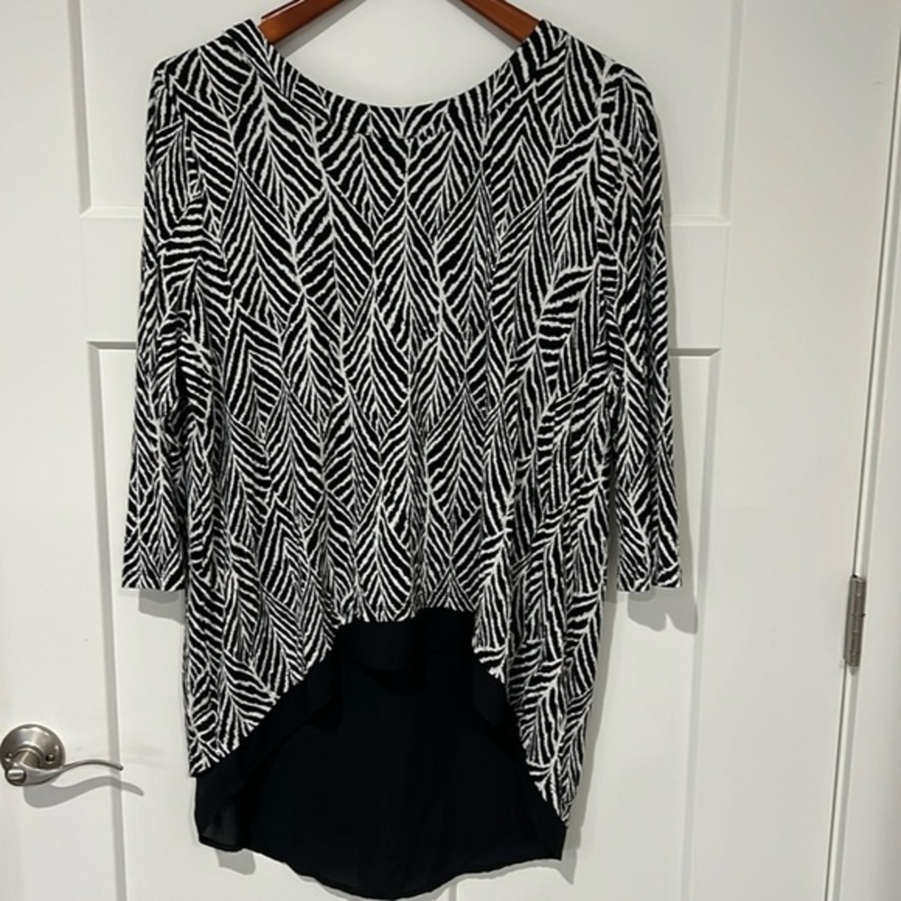 Simply Emma High Low Blouse Sz 1x